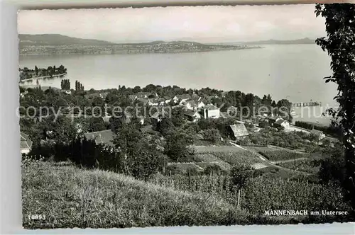 AK / Ansichtskarte Mannenbach Untersee Teilansicht Hotel Schiff