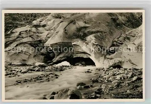 AK / Ansichtskarte Rhonegletscher Glacier du Rhone Rhonequelle Kat. Rhone