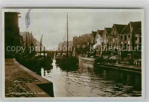 AK / Ansichtskarte Zwolle Overijssel Diezerpoortenbrug Kat. Zwolle