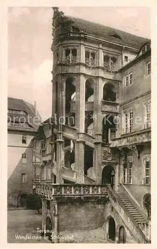 AK / Ansichtskarte Torgau Wendelstein im Schlosshof Kat. Torgau