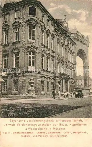 AK / Ansichtskarte Muenchen Bayerische Versicherungsbank  Kat. Muenchen