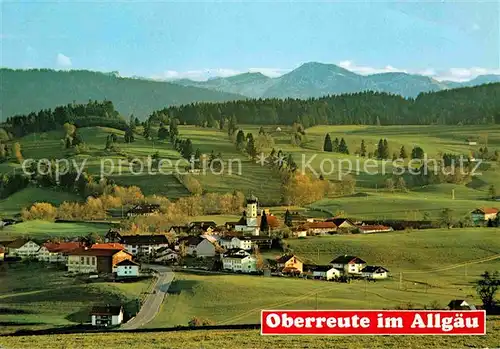 AK / Ansichtskarte Oberreute Panorama Allgaeuer Alpen Kat. Oberreute