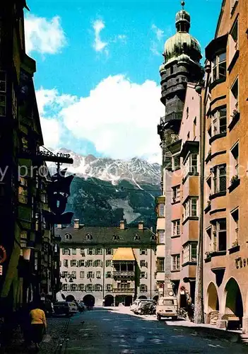 AK / Ansichtskarte Innsbruck Herzog Friedrich Strasse mit Goldenem Dachl und Stadtturm Olympiastadt Kat. Innsbruck