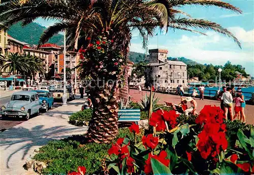 AK / Ansichtskarte Napoli Neapel Palme e fiori Palmen und Blumen Uferpromenade Kat. Napoli