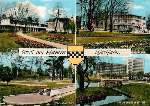 AK / Ansichtskarte Hamm Westfalen Klinik Kurpark Golfplatz Oberlandesgericht Kat. Hamm