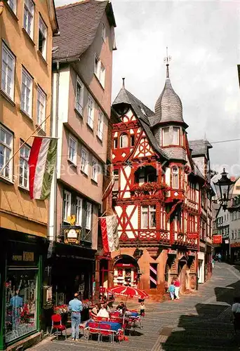 AK / Ansichtskarte Marburg Lahn Wettergasse Altstadt Fachwerkhaus Kat. Marburg