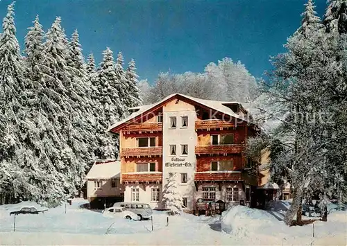AK / Ansichtskarte Wieden Schwarzwald Berghotel Wiedener Eck Belchengebiet im Winter Kat. Wieden