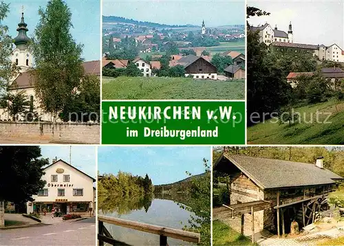 AK / Ansichtskarte Neukirchen Wald Teilansichten Kirche Landschaftspanorama Kat. Neukirchen vorm Wald