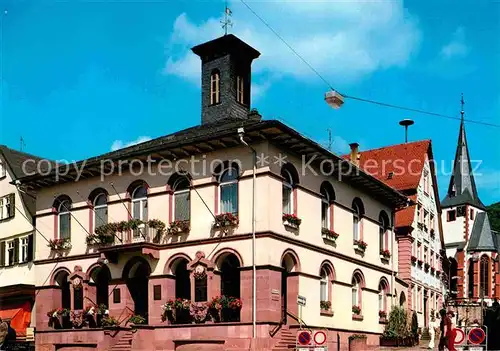 AK / Ansichtskarte Neckarsteinach Vierburgenstadt am Neckar Rathaus Kat. Neckarsteinach