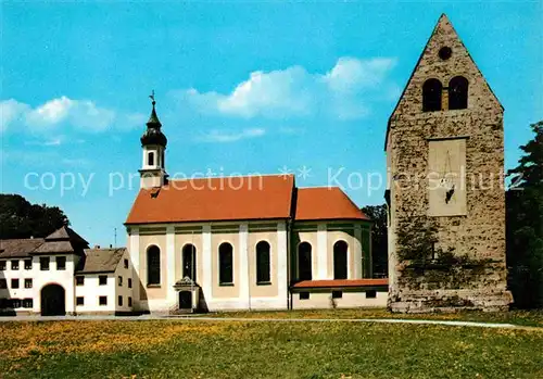 AK / Ansichtskarte Wessobrunn Katholische Pfarrkirche St Johannes Baptist 18. Jhdt. Kat. Wessobrunn