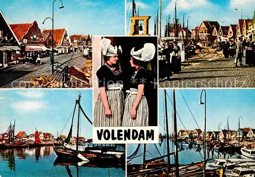 AK / Ansichtskarte Volendam Hafen Tracht Kat. Niederlande