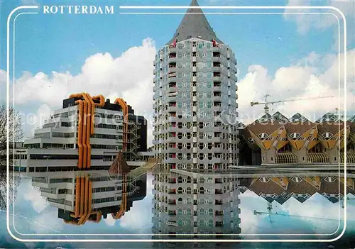 AK / Ansichtskarte Rotterdam Central Bibliotheek Blaaktoren en Het Blaase Bos Kat. Rotterdam