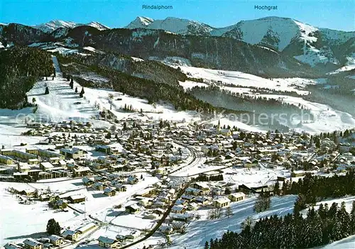 AK / Ansichtskarte Oberstaufen Fliegeraufnahme Schrothkurort und Wintersportplatz Kat. Oberstaufen