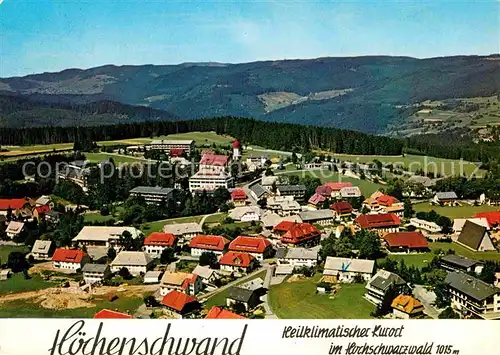 AK / Ansichtskarte Hoechenschwand Fliegeraufnahme Kurort im Hochschwarzwald Kat. Hoechenschwand