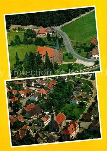 AK / Ansichtskarte Burbach Siegerland Fliegeraufnahme mit Pfarrkirche St. Peter und Paul Kat. Burbach