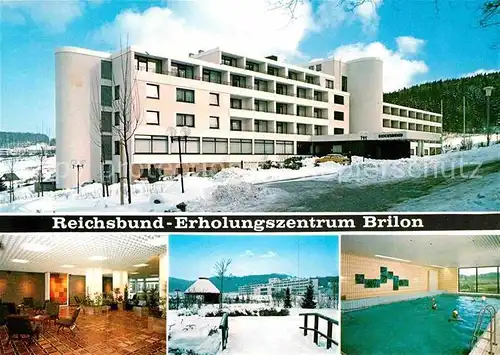 AK / Ansichtskarte Brilon Reichsbund Erholungszentrum Foyer Hallenbad Kat. Brilon