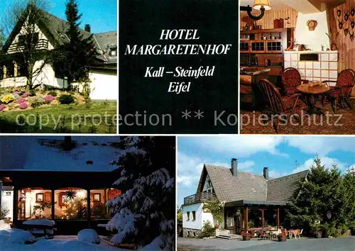 AK / Ansichtskarte Steinfeld Kall Hotel Margaretenhof Gaststube Terrasse Kat. Kall