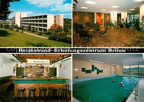 AK / Ansichtskarte Brilon Reichsbund Erholungszentrum Bar Hallenbad Kat. Brilon