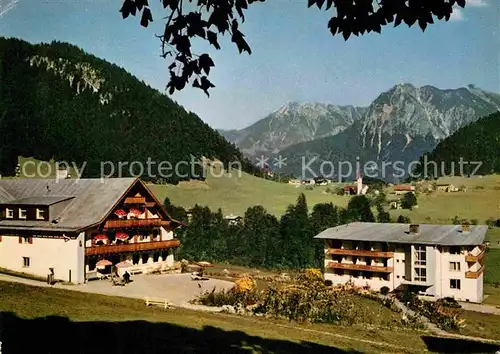 AK / Ansichtskarte Tiefenbach Oberstdorf mit Entschenkopf und Rubihorn Kat. Oberstdorf