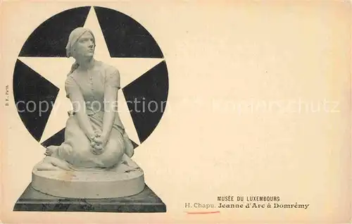 AK / Ansichtskarte Skulpturen Jeanne d Arc a Domremy H. Chapu  Kat. Skulpturen