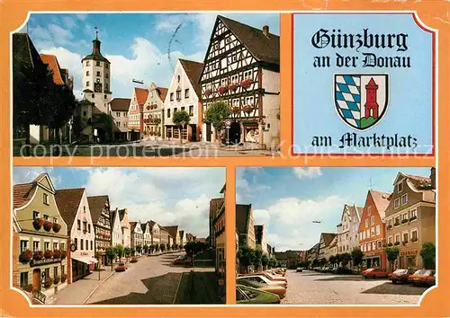 AK / Ansichtskarte Guenzburg Marktplatz Stadtansichten Kat. Guenzburg
