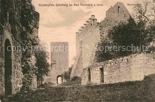 AK / Ansichtskarte Bad Neuhaus Kaiserpfalz Salzburg Ruine Kat. Bad Neustadt a.d.Saale