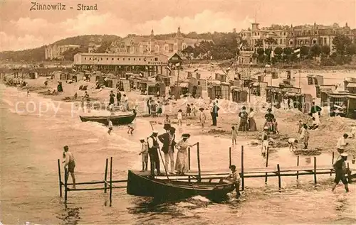 AK / Ansichtskarte Zinnowitz Ostseebad Strand