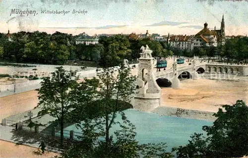 AK / Ansichtskarte Muenchen Wittelsbacher Bruecke Kat. Muenchen