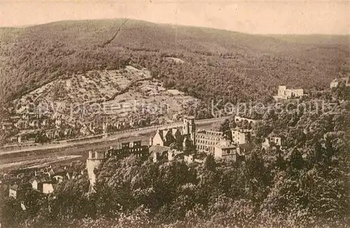 AK / Ansichtskarte Heidelberg Neckar Schloss von der Molkenkur gesehen Kat. Heidelberg