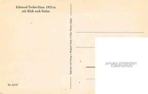 AK / Ansichtskarte Oberstdorf Edmund Probst Haus Kat. Oberstdorf