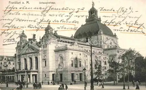 AK / Ansichtskarte Frankfurt Main Schauspielhaus Kat. Frankfurt am Main