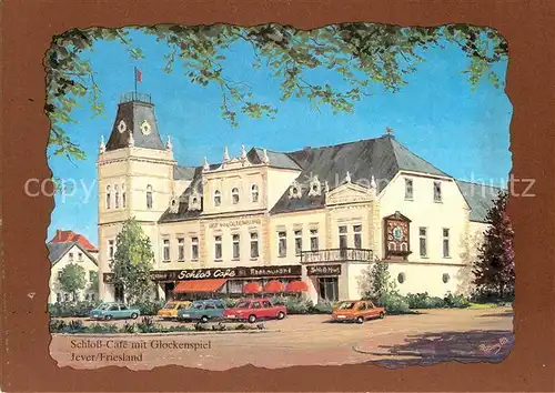 AK / Ansichtskarte Jever Hof von Oldenburg Schloss Cafe im Glockenspielhaus Kat. Jever