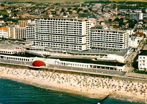 AK / Ansichtskarte Westerland Sylt Kurzentrum Fliegeraufnahme Kat. Westerland