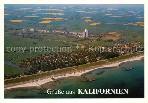 AK / Ansichtskarte Kalifornien Ostseebad Fliegeraufnahme