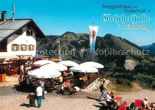 AK / Ansichtskarte Hindelang Berggasthaus und Radlerhuettn Gletscherspalte Kat. Bad Hindelang