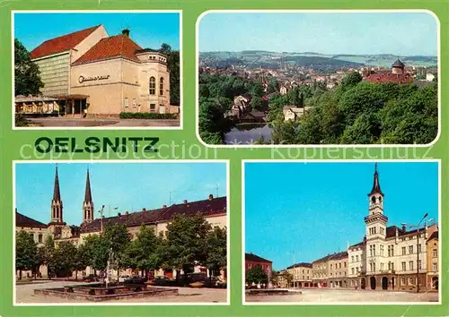 AK / Ansichtskarte Oelsnitz Vogtland Kulturhaus Teilansicht Ernst Thaelmann Platz Rathaus Kat. Oelsnitz Vogtland