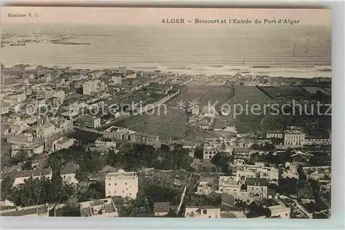 AK / Ansichtskarte Alger Algerien Belcourt et l Entree du Port d Alger