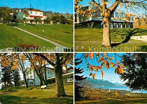 AK / Ansichtskarte Jongny Hotel du Leman Herbststimmung Genfersee Alpen Kat. Jongny