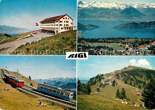 AK / Ansichtskarte Rigi Kaltbad Berghotel Bergbahn Vierwaldstaettersee Alpenpanorama Kat. Rigi Kaltbad
