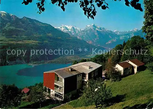 AK / Ansichtskarte Amden SG Hotel Kurhaus Bellevue Walensee Alpenpanorama Kat. Amden