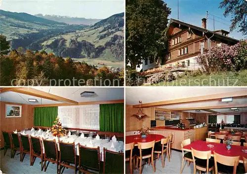 AK / Ansichtskarte Wattwil Restaurant Frohsinn Eggberg Landschaftspanorama Alpen Kat. Wattwil