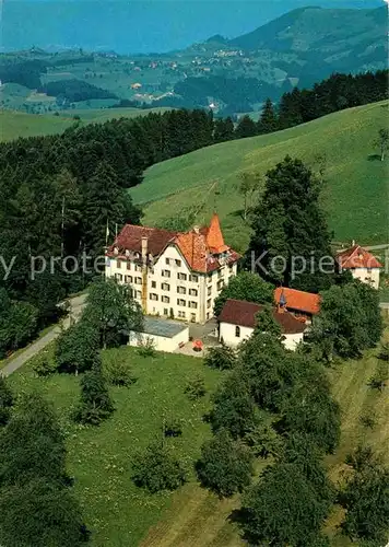 AK / Ansichtskarte Menzingen Zug Ferienheim Erholungsheim Schwandegg Fliegeraufnahme Kat. Menzingen