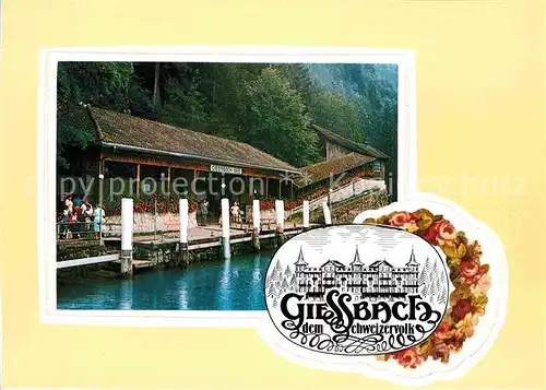 AK / Ansichtskarte Giessbach Parkhotel Giessbach See Gaststaette Kat. Brienz