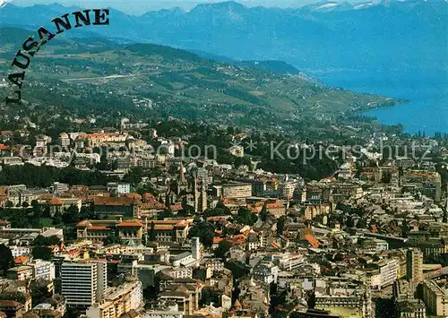 AK / Ansichtskarte Lausanne VD Vue aerienne de la ville Kat. Lausanne