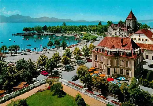 AK / Ansichtskarte Ouchy Port et Chateau Lac Leman Hafen Schloss Genfersee Kat. Lausanne