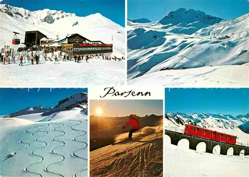 AK / Ansichtskarte Davos Parsenn GR Parsennhuette Abfahrtsgebiet Weissfluhjoch Parsennfurgga Bergbahn Wintersportplatz Alpen Kat. Davos