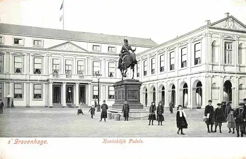 AK / Ansichtskarte Gravenhage Koeniglicher Palast Kat. Niederlande