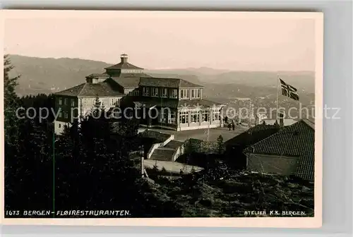 AK / Ansichtskarte Bergen Norwegen Floirestauranten Kat. Norwegen