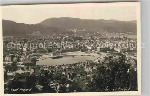 AK / Ansichtskarte Bergen Norwegen Panorama  Kat. Norwegen