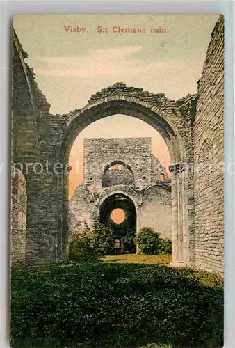 AK / Ansichtskarte Visby Sankt Clemens Ruine Kat. Visby